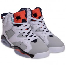 Кросівки високі для баскетболу Jdan розмір 44 (28см), білий-сірий, код: AJ6-1_44WGR Кросівки високі для баскетболу Jdan розмір 44 (28см), білий-сірий, код: AJ6-1_44WGR