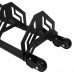 Стійка горизонтальна для бамперних дисків пересувна Mdbuddy Bumper Plate Rack 1300x300x260мм, чорний, код: TA-1691
