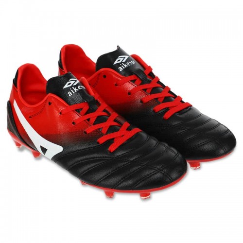 Бутси футбольні Aikesa розмір 40, червоний-чорний, код: S-1-40-44_40R