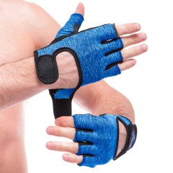 Рукавички для фітнеca FitGo Hard Toch розмір XL, синій, код: FG-003_XLBL