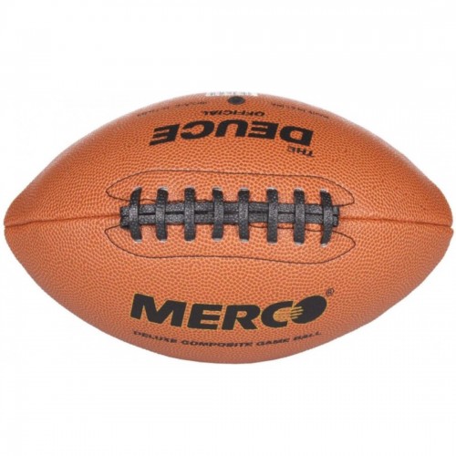 М"яч для американського футболу Merco Deuce Official american footBall 280x150 мм, коричневий, код: 8591792652819