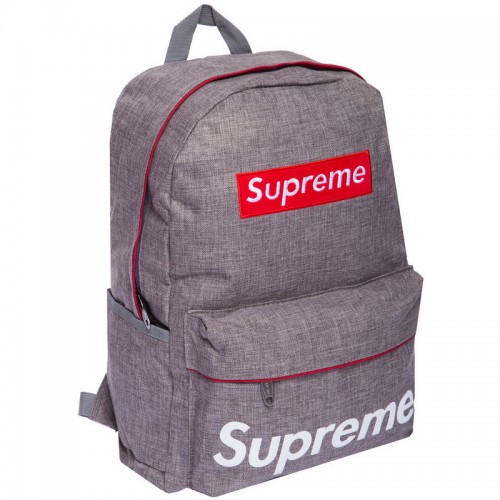 Міський рюкзак Supreme 16л, світло-сірий-червоний, код: GA-0510_LGRR