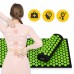 Килимок акупунктурний з валиком 4Fizjo Classic Mat XL Аплікатор Кузнєцова, чорний-зелений, код: P-5907222931769