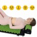 Килимок акупунктурний з валиком 4Fizjo Classic Mat XL Аплікатор Кузнєцова, чорний-зелений, код: P-5907222931769