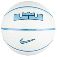 М'яч баскетбольний Nike Playground 2.0 8P L James Deflated Phantom University №7, білий-блакитний, код: 887791758194