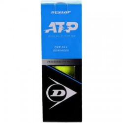 М'яч тенісний Dunlop ATP, 3 шт, код: 601400-WS