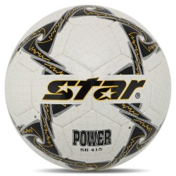 М"яч футбольний Star Power №5 PU, білий-чорний, код: SB415-S52