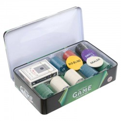 Набір для покеру в металевій коробці PlayGame 160 фішок, код: IG-8652-S52