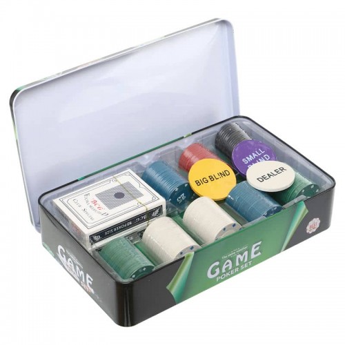 Набір для покеру в металевій коробці PlayGame 160 фішок, код: IG-8652-S52