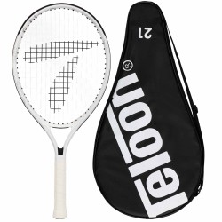 Ракетка для великого тенісу дитяча Teloon 21", 5-7 років, білий-сірий, код: 2562-21