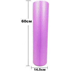 Масажний ролик EasyFit Foam Roller 60 см фіолетовий, код: EF-2032-V