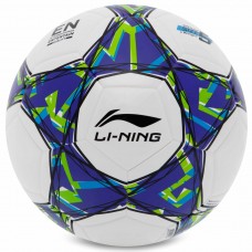 М'яч футбольний LI-Ning №5, білий-синій, код: LFQK695-1-S52