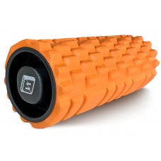 Масажний ролик EasyFit Grid Roller v.1.1 міцний масажер 330х140 мм, помаранчевий, код: EF-2020a-OR