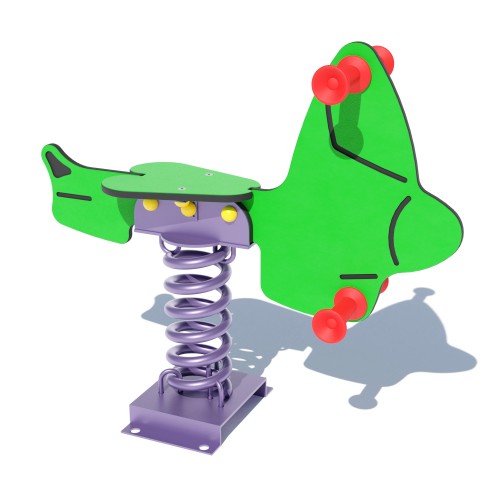 Качалка на пружині Miros "Літак" зелений, код: DIOS1124