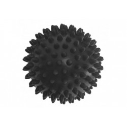 Масажний м"ячик EasyFit PVC жорсткий 9 см, чорний, код: EF-1064-B-EF