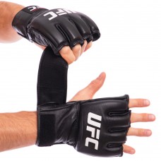 Рукавички для змішаних єдиноборств MMA UFC Pro S шкіряні, код: UHK-69908-S52