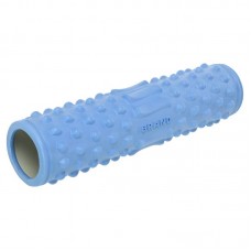 Ролер масажний циліндр (ролик мфр) FitGo Grid Spine Roller, 450x105 мм, блакитний, код: FI-9388_N