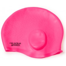 Шапка для плавання Aqua Speed Ear Cap Comfort 9893 рожевий, код: 5908217698933