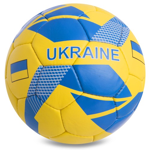 М"яч футбольний Ballonstar Ukraine №5 PU, жовтий-блакитний, код: FB-0745-S52
