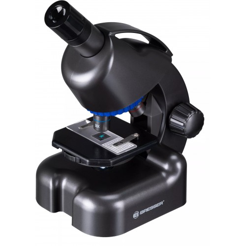 Мікроскоп Bresser Junior CM-04 100x-900x Black з набором для дослідів і адаптером для смартфона (14951), код: 931504-SVA