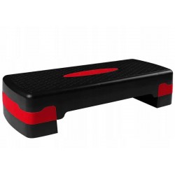 Степ-платформа EasyFit Step-B 2-ступінчаста, 680х280 мм, чорний-червоний, код: EF-0540-EF