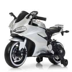 Дитячий електромобіль Bambi Мотоцикл Ducati, сірий код: M 4104ELS-11-MP