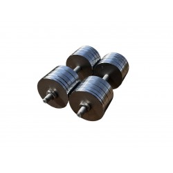 Гантелі металеві розбірні HardSport 2х40 кг, без покриття, код: HS50277 Гантелі металеві розбірні HardSport 2х40 кг, без покриття, код: HS50277