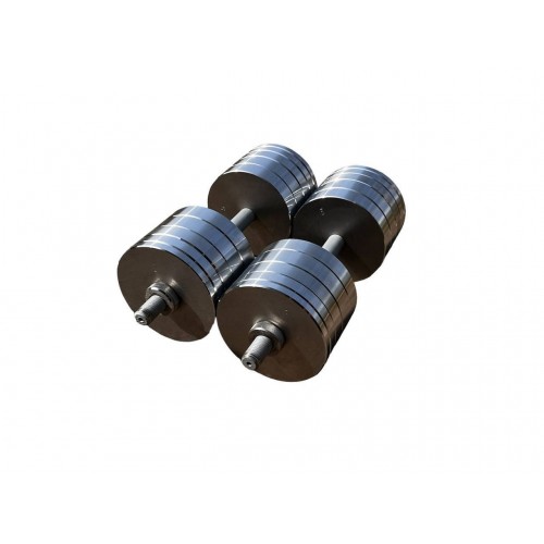 Гантелі металеві розбірні HardSport 2х40 кг, без покриття, код: HS50277 Гантелі металеві розбірні HardSport 2х40 кг, без покриття, код: HS50277