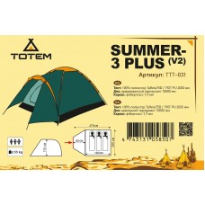 Палатка Totem Summer 3 Plus V2, код: TTT-031