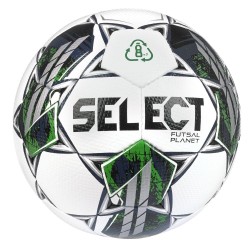 Футзальний м"яч Select Futsal Planet v22 №4, біло-зелений, код: 5703543298327