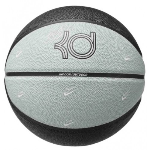 М"яч баскетбольний Nike All Court 8P K Durant Deflated Wolf №7, сірий-чорний, код: 887791798152