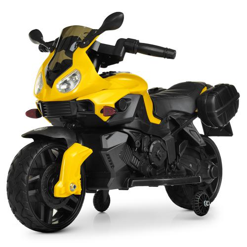 Дитячий електромобіль Bambi Мотоцикл, жовтий код: M 4080EL-6-MP