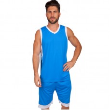 Форма баскетбольна чоловіча PlayGame Lingo 2XL (ріст 170-175), блакитний-білий, код: LD-8017_2XLNW