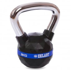 Гиря для кроссфіта з хромованою ручкою BioGym 8 кг, код: FI-1973-8-S52 Гиря для кроссфіта з хромованою ручкою BioGym 8 кг, код: FI-1973-8-S52