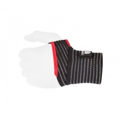 Кистьові бинти Power System Elastic Wrist Support Black/Red, код: PS-6000_Black