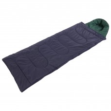 Спальний мішок ковдра Camping з капюшоном темно-синій, код: SY-4733-R_DBL
