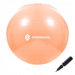М"яч для фітнесу Springos 55 см Anti-Burst Orange, код: FB0010