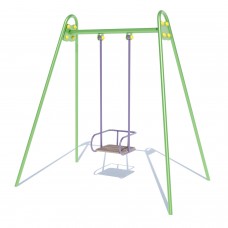 Гойдалка одинарна металева Miros 2100х1580х2150 мм, код: DIO309