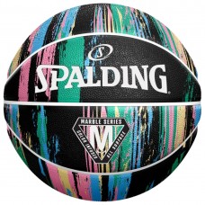 М"яч баскетбольний Spalding Marble Ball №7, чорна-пастель, код: 689344406565