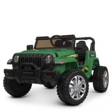 Дитячий електромобіль Bambi Джип M 4557EBLR-10 темно-зелений, код: 6903317358717