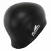 Шапочка для плавання силіконова для дорослих Yingfa Round L, чорний, код: C0072_LBK