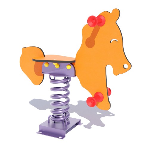 Качалка на пружині Miros "Кінь" помаранчевий, код: DIOS1112 Качалка на пружині Miros "Кінь" помаранчевий, код: DIOS1112