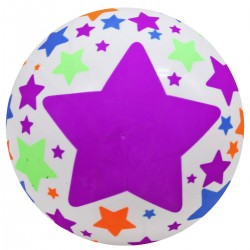 М"ячик гумовий Toys Зірочки 215мм, фіолетовий, код: 182949-T