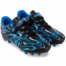 Бутси футбольні дитячі PlayGame Speed розмір 35, чорний-синій, код: 616B-1_35