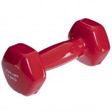 Гантели для фитнеса Modern с виниловым покрытием 1x1,5 кг красный, код: TA-2777-1_5_R-S52