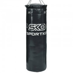 Мішок боксерський Sportko циліндр з кільцем і ланцюгом 1100 мм, чорний, код: MP-22_BK-S52