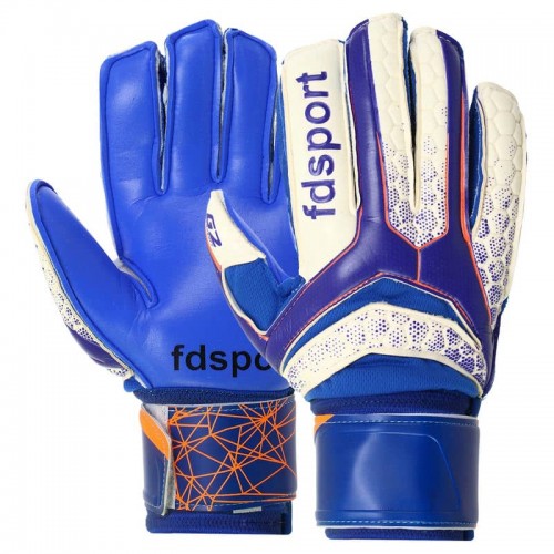 Воротарські рукавиці з захистом пальців Fdsport розмір 8, синій-білий, код: FB-873_8BLW