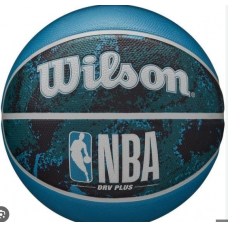 М"яч баскетбольний Wilson NBA DRV Plus Vibe BSKT №5, чорний-синій, код: 097512650984 М"яч баскетбольний Wilson NBA DRV Plus Vibe BSKT №5, чорний-синій, код: 097512650984