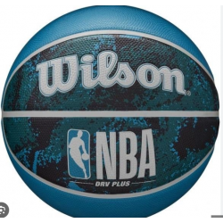 М"яч баскетбольний Wilson NBA DRV Plus Vibe BSKT №5, чорний-синій, код: 097512650984 М"яч баскетбольний Wilson NBA DRV Plus Vibe BSKT №5, чорний-синій, код: 097512650984