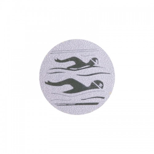 Жетон-наклейка PlayGame плавання 25мм срібна, код: 25-0090_S-S52